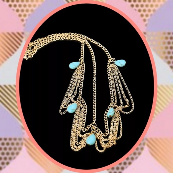 Turquoise headpiece - Picture 2 of 2